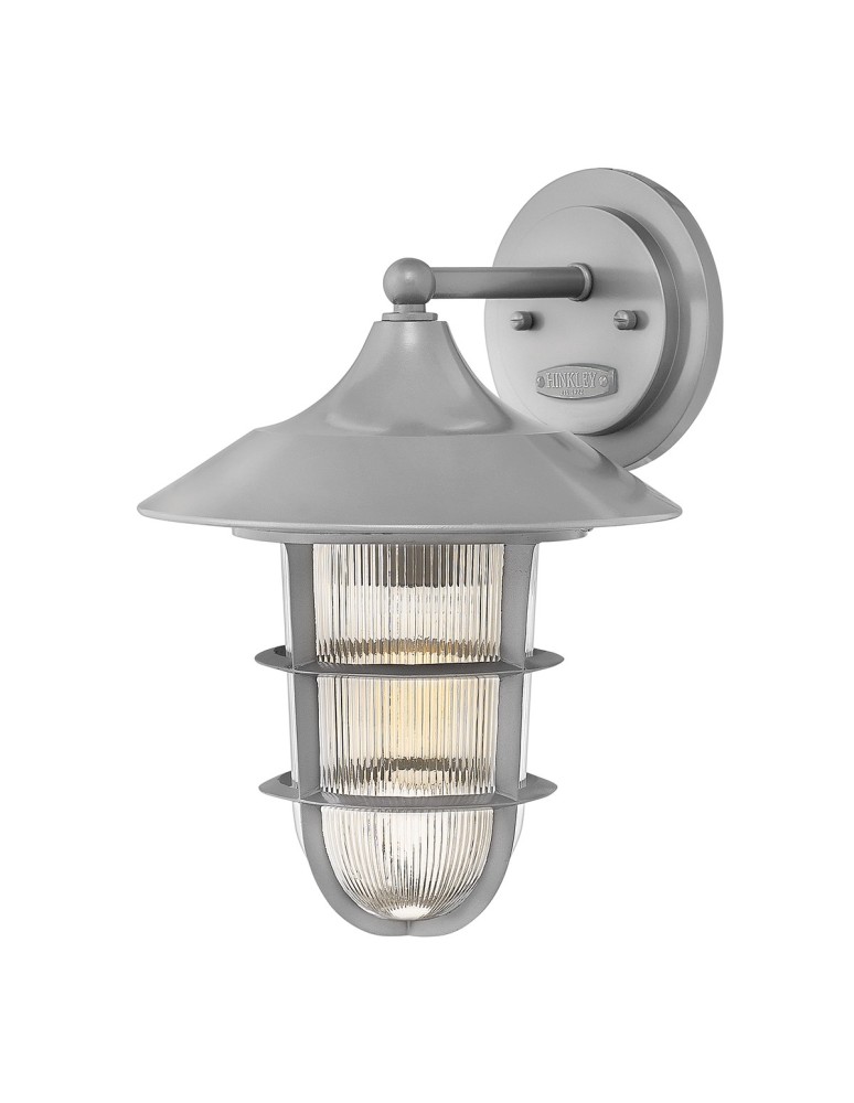 Kinkiety zewnętrzne - Elstead MARINA Kinkiet E27 1x100W IP44 Srebrny HK-MARINA2-M - produkt kolory-swiatla.pl 1
