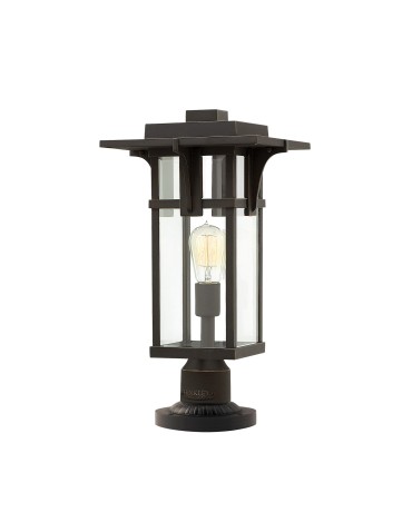 Elstead MANHATTAN Stojąca Zewnętrzna E27 1x100W IP44 Brązowy HK-MANHATTAN3-M