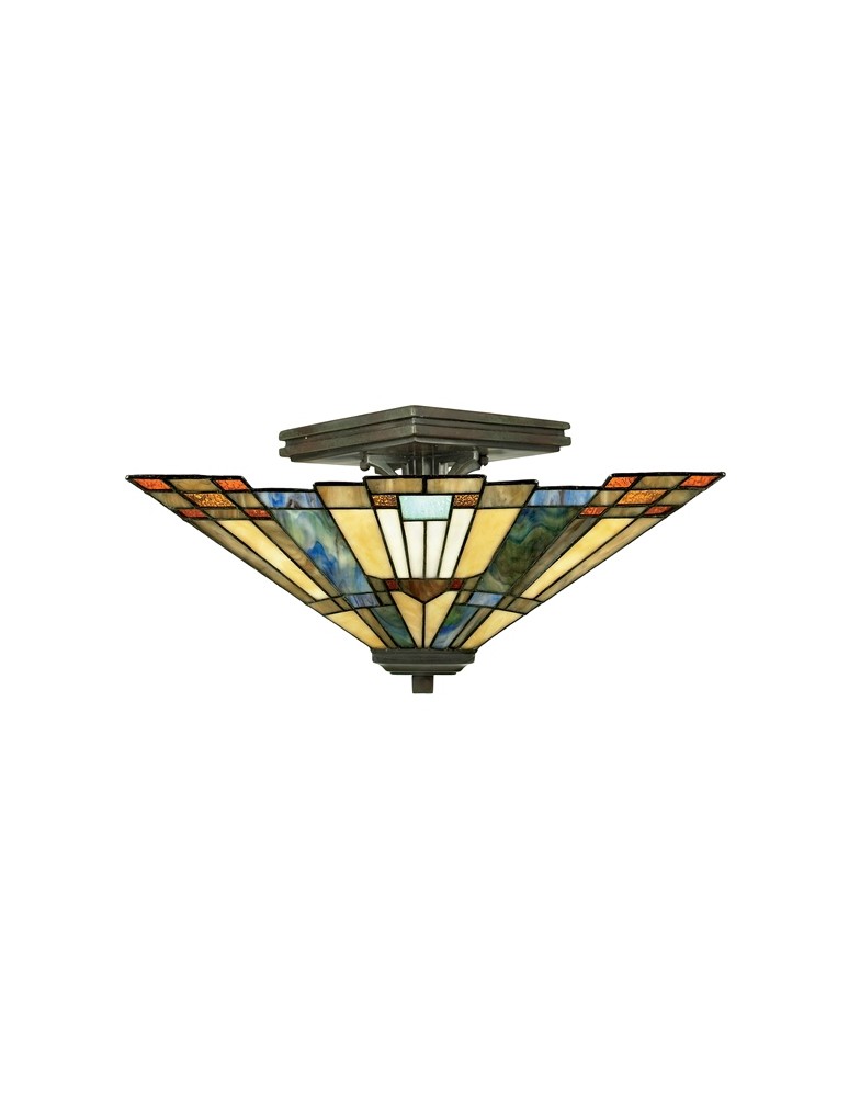 Lampy sufitowe - Quoizel INGLENOOK 2x60W E27 QZ/INGLENOOK/SF Sufitowa - produkt kolory-swiatla.pl 1