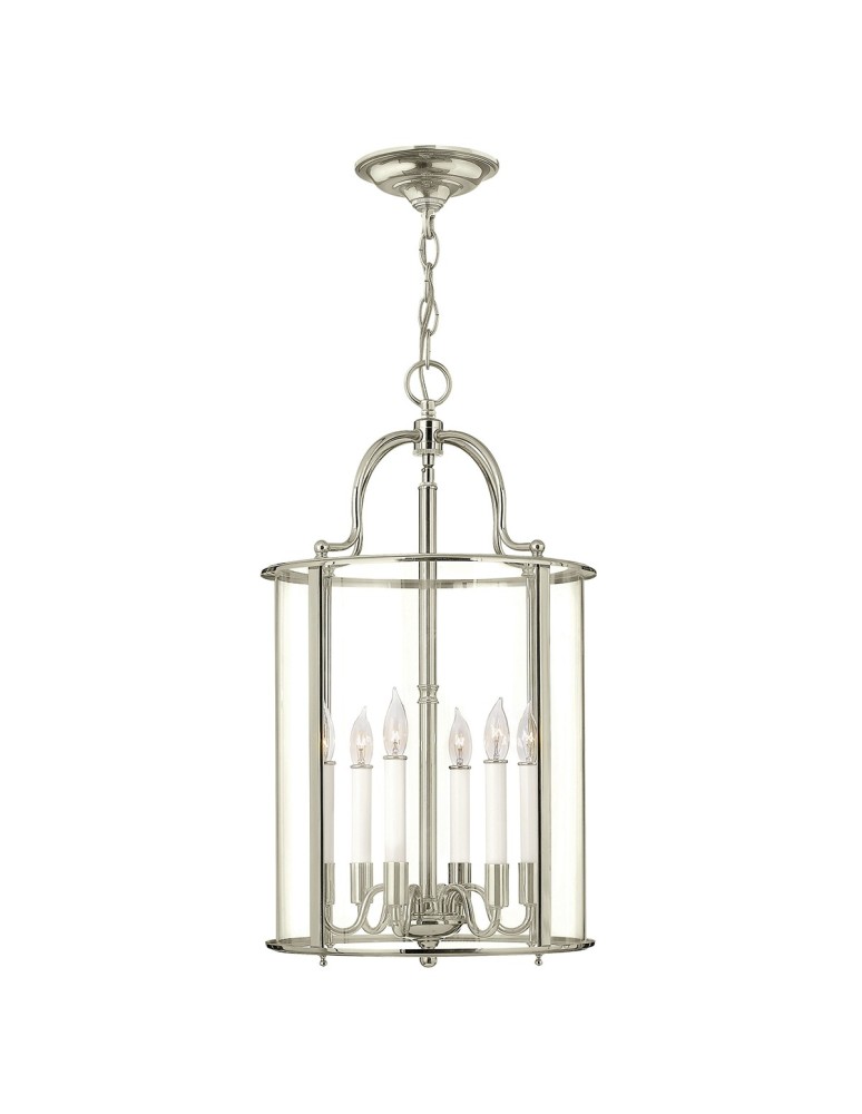 Żyrandole - Elstead GENTRY Wisząca E14 6x60W Nikiel HK-GENTRY-P-L-PN - produkt kolory-swiatla.pl 1
