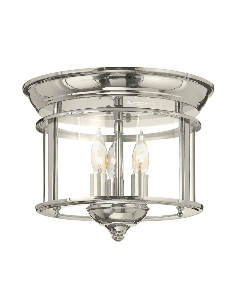 Lampy sufitowe - Elstead GENTRY Plafon E14 3x40W Nikiel HK-GENTRY-F-PN - produkt kolory-swiatla.pl 1