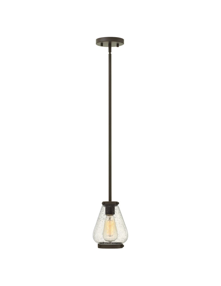 Lampy wiszące - Elstead FINLEY Wisząca E27 1x100W Brązowy HK-FINLEY-P-OZ - produkt kolory-swiatla.pl 1