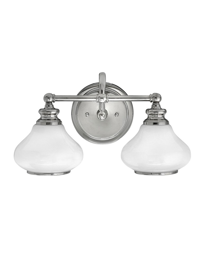 Kinkiety łazienkowe - Elstead AINSLEY Kinkiet G9 2x3W IP44 Chrom HK-AINSLEY2-BATH - produkt kolory-swiatla.pl 1