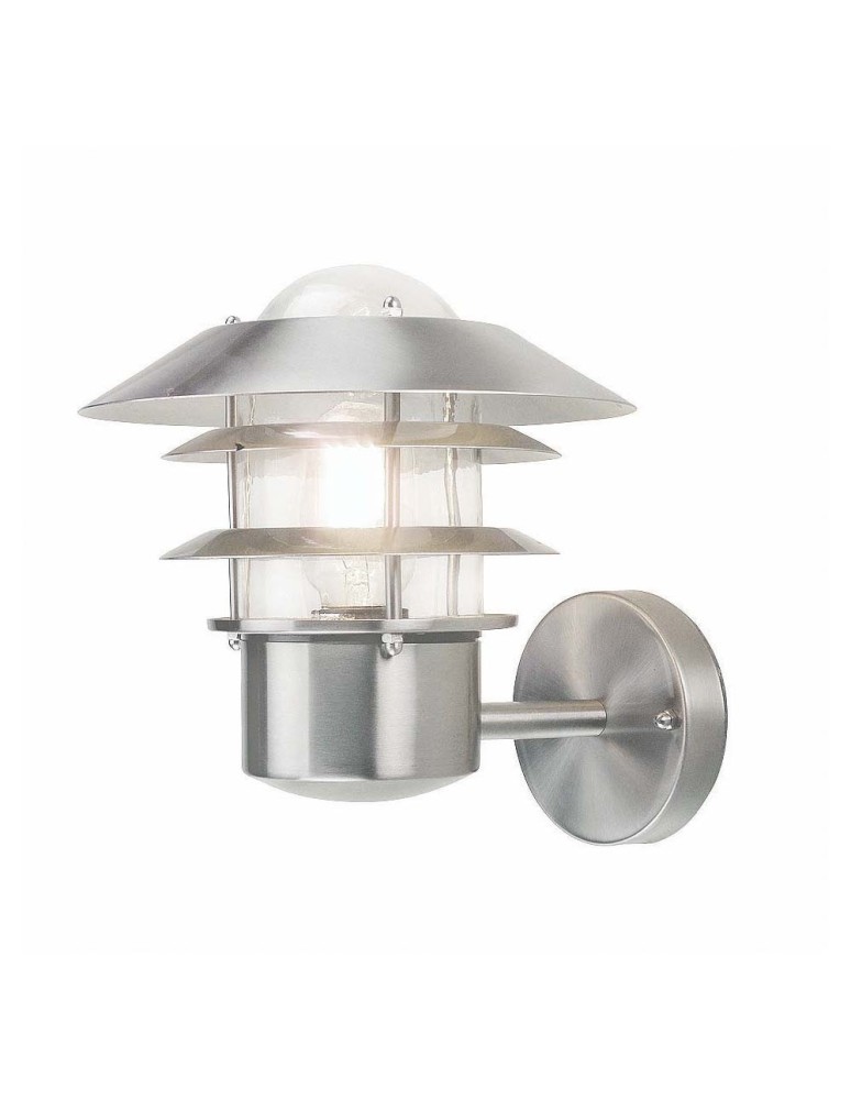 Kinkiety zewnętrzne - Elstead HELSINKI Kinkiet E27 1x60W IP44 Stalowy HELSINKI-W - produkt kolory-swiatla.pl 1