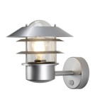 Lampy zewnętrzne z czujnikiem ruchu - Elstead HELSINGOR Kinkiet E27 1x60W IP44 Czujnik ruchu Srebrny HELSINGOR-PIR - product 1