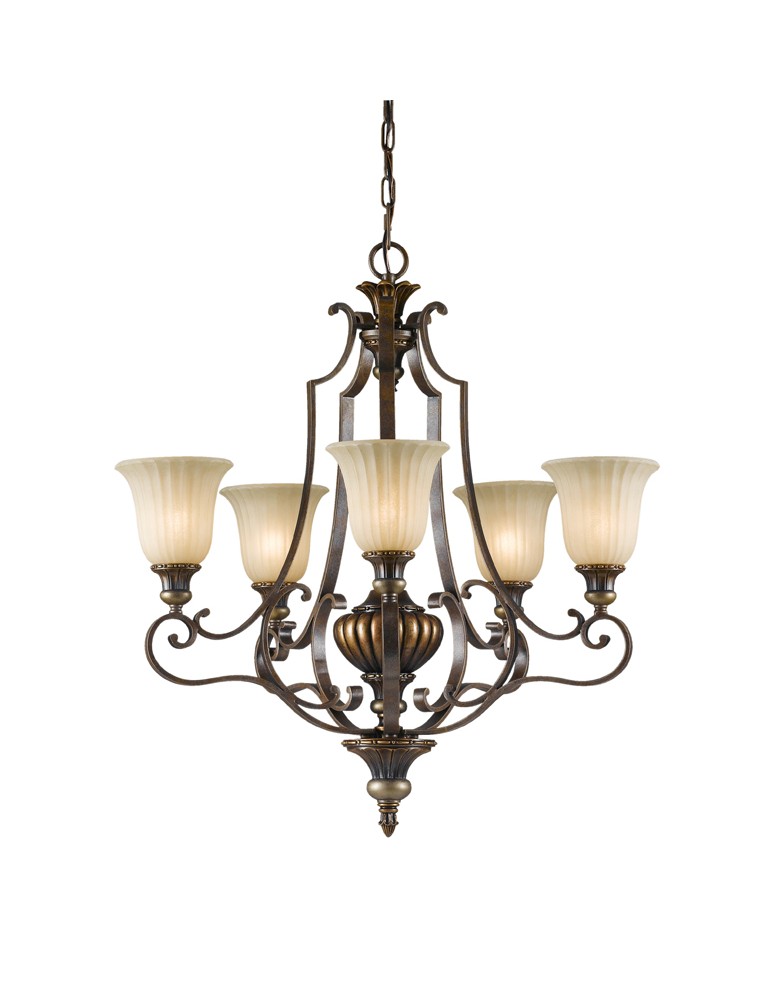 Żyrandole - Feiss KELHAM HALL 5x100W E27 FE/KELHALL5 UPLT Wisząca - produkt kolory-swiatla.pl 1