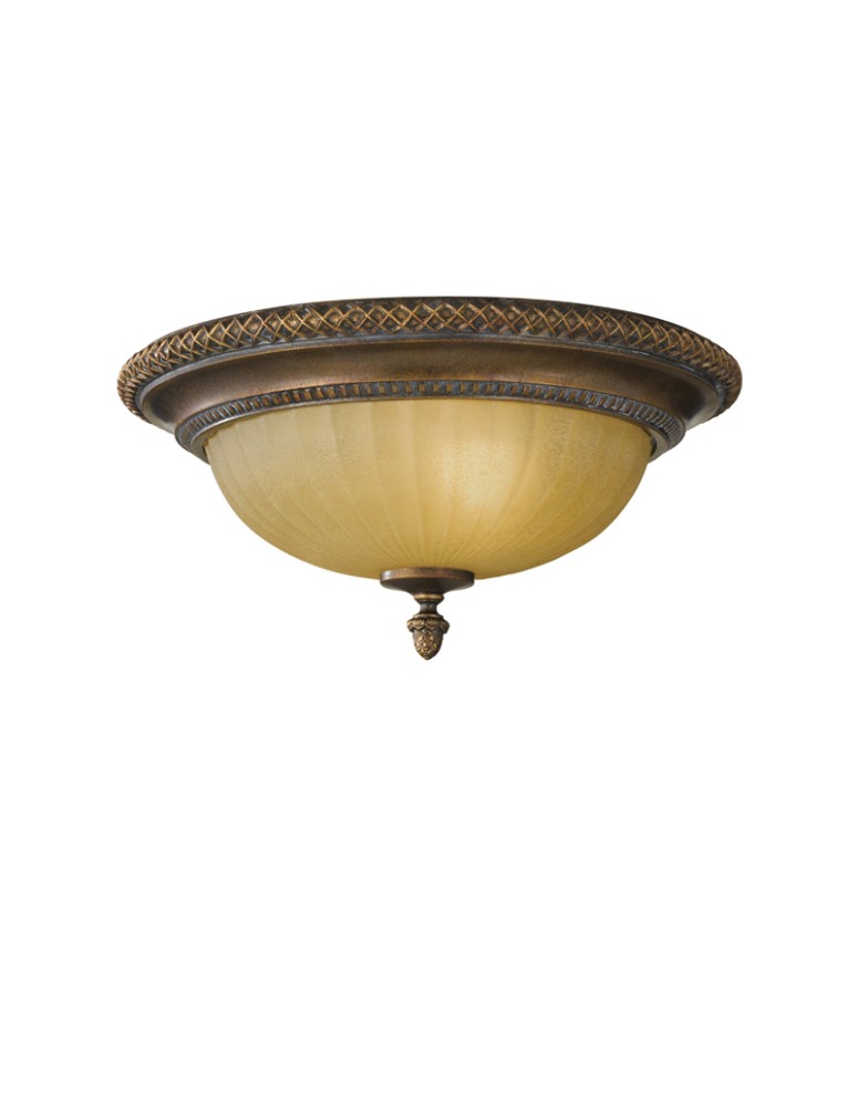 Lampy sufitowe retro - Feiss KELHAM HALL 2x60W E27 FE/KELHAM HALL/F Plafon - produkt kolory-swiatla.pl 1