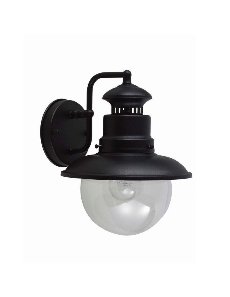 Kinkiety zewnętrzne - Elstead SHIPSTON Kinkiet E27 1x60W IP44 Czarny GZH-SHIP2 - produkt kolory-swiatla.pl 1