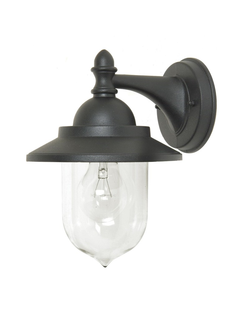 Kinkiety zewnętrzne - Elstead SANDOWN Kinkiet E27 1x60W IP44 Czarny GZH-SDN2 - produkt kolory-swiatla.pl 1