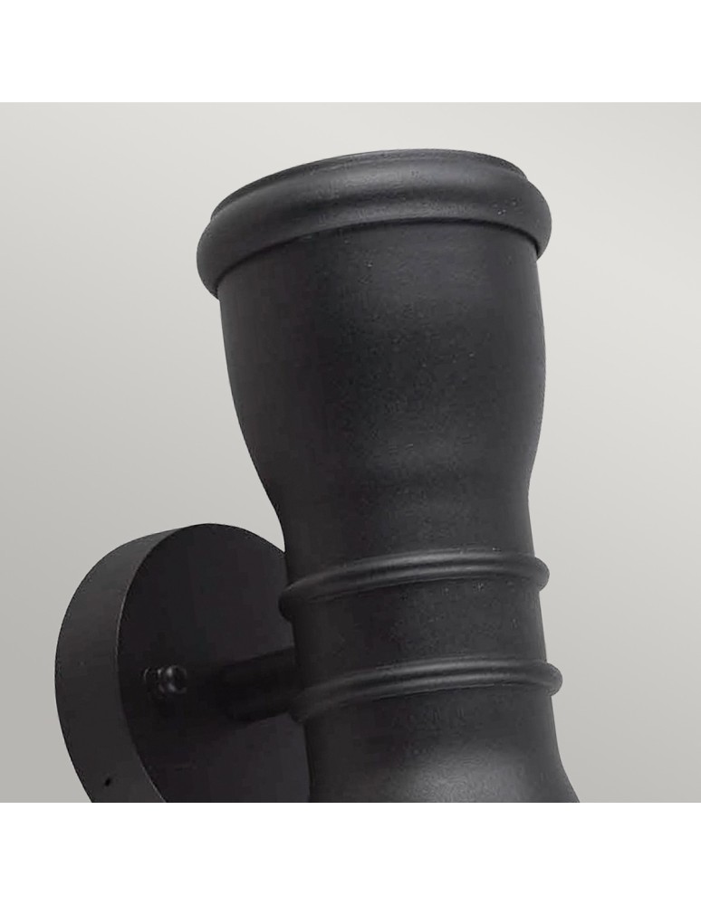 Kinkiety zewnętrzne - Elstead MALVERN Kinkiet GU10 2x7W IP44 Czarny GZH-MALV - produkt kolory-swiatla.pl 2
