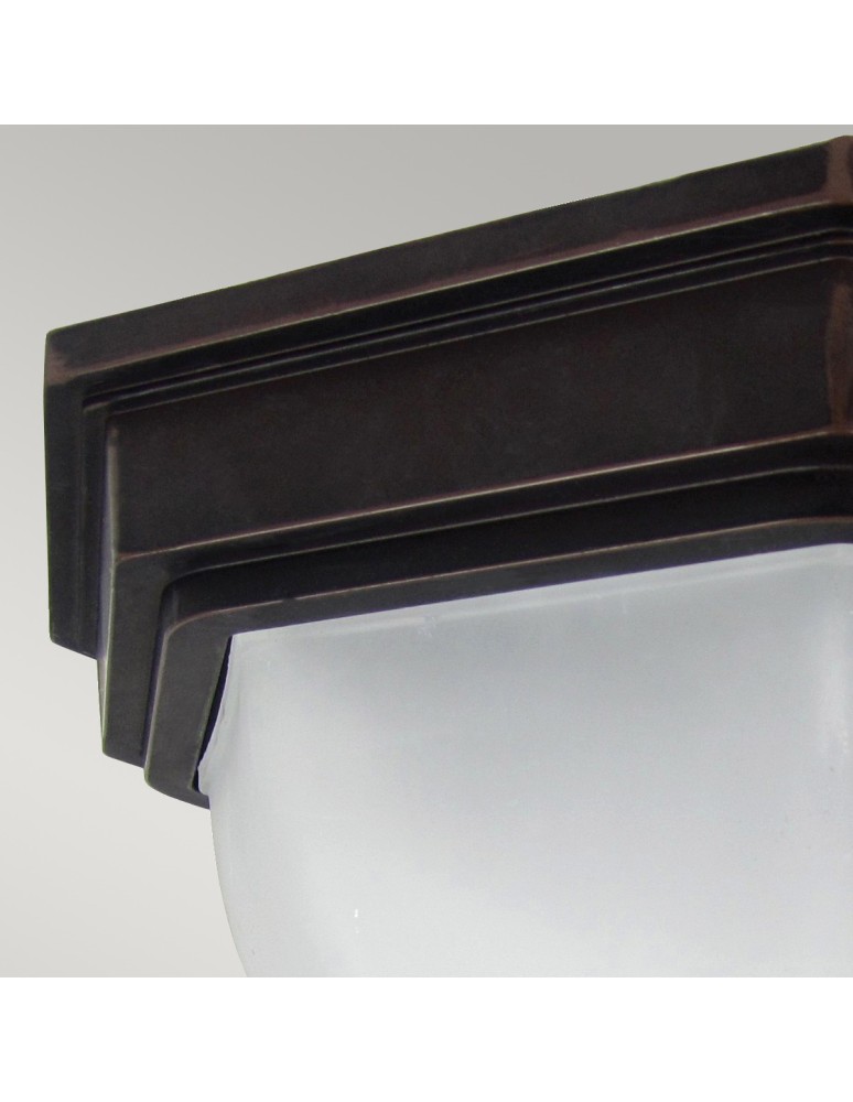 Lampy zewnętrzne sufitowe - Elstead FAIRFORD Plafon E27 2x40W IP44 Brązowy GZH-FF12 - product kolory-swiatla.pl 2