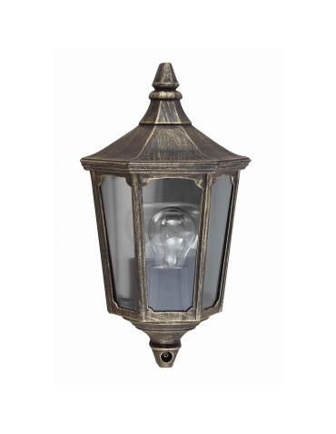 Elstead CRICKLADE Kinkiet E27 1x60W IP44 Czarny/Złoty GZH-CKL7