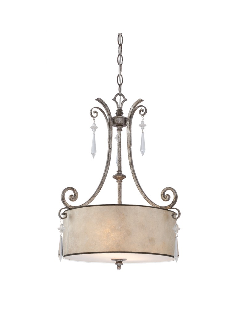 Lampy w stylu prowansalskim - Quoizel KENDRA 2x60W E27 QZ/KENDRA/P/B Wisząca - produkt kolory-swiatla.pl 1