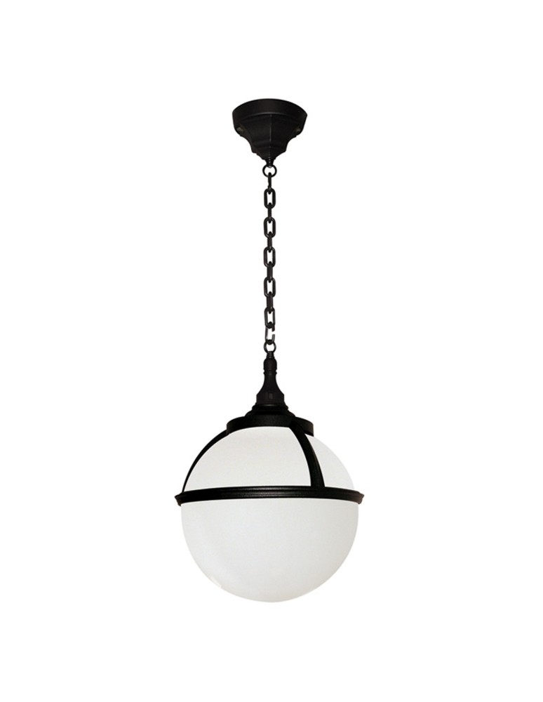 Lampy wiszące - Elstead GLENBEIGH Wisząca E27 1x100W IP44 Czarny GLENBEIGH-CHAIN - produkt kolory-swiatla.pl 1