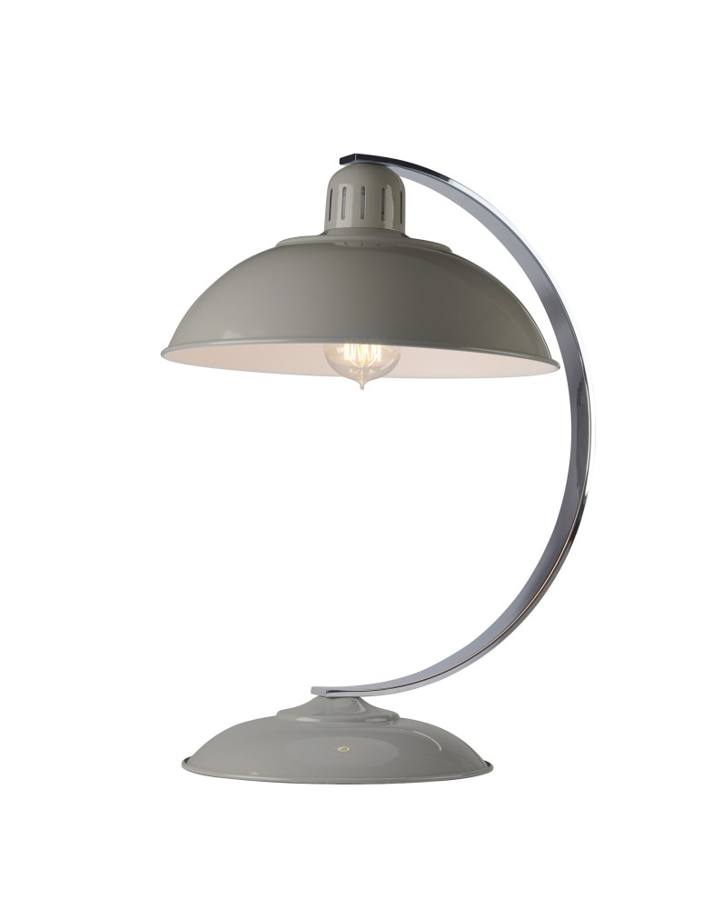 Lampy stołowe do czytania - Elstead FRANKLIN Lampa Stołowa E27 1x60W Szary FRANKLIN-GREY - produkt kolory-swiatla.pl 1