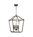 Żyrandole geometryczne - Elstead YARMOUTH Wisząca E14 6x60W Mosiądz FE-YARMOUTH-6P - product 1