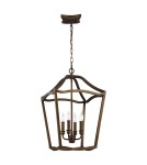 Żyrandole geometryczne - Elstead YARMOUTH Wisząca E14 4x60W Mosiądz FE-YARMOUTH-4P - product 1