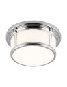 Elstead WOODWARD Plafon E27 2x60W IP44 Chrom FE-WOODWARD-F-M