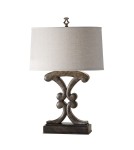 Lampy stołowe z abażurem - Elstead WESTWOOD Lampa Stołowa E27 1x60W Czarny FE-WESTWOOD-TL-A - product 1