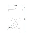 Lampy stołowe z abażurem - Elstead WESTWOOD Lampa Stołowa E27 1x60W Czarny FE-WESTWOOD-TL-A - product 4