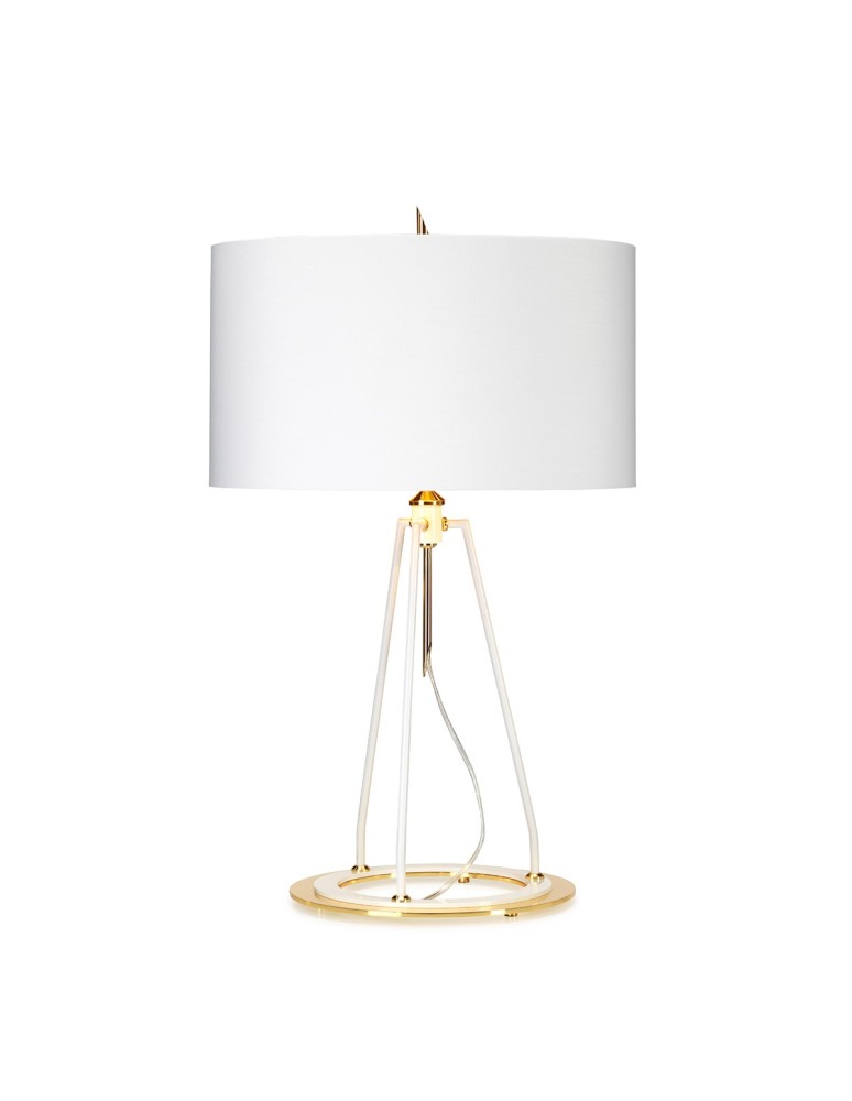 Lampy stołowe z abażurem - Elstead FERRARA Lampa Stołowa E27 1x60W Złoty FERRARA-TL-WPG - produkt kolory-swiatla.pl 1
