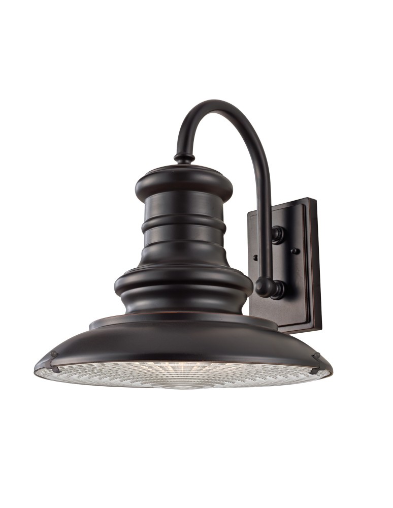Kinkiety zewnętrzne - Elstead REDDING STATION Kinkiet E27 1x100W IP44 Brązowy FE-REDDING2-L-RB - produkt kolory-swiatla.pl 1