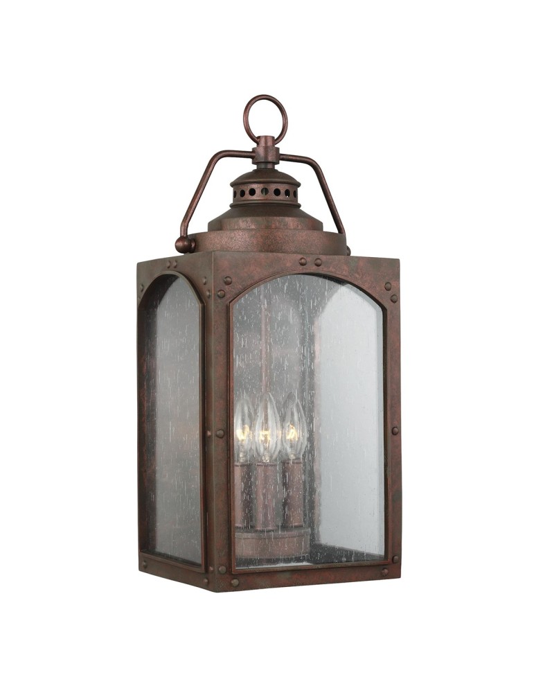 Kinkiety zewnętrzne - Elstead RANDHURST Kinkiet E14 3x40W IP44 Miedziany FE-RANDHURST-L-CO - produkt kolory-swiatla.pl 1