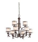 Żyrandole retro - Kichler LACEY 9x60W E14 KL/LACEY9 MB Wisząca - product 1