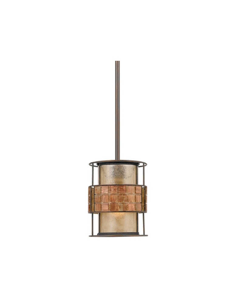 Lampy wiszące z abażurem - Quoizel LAGUNA 1x60W E27 QZ/LAGUNA/MP Wisząca - produkt kolory-swiatla.pl 1