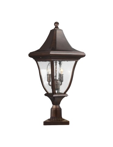 Elstead OAKMONT Stojąca Zewnętrzna E14 3x60W IP44 Brązowy FE-OAKMONT3-M