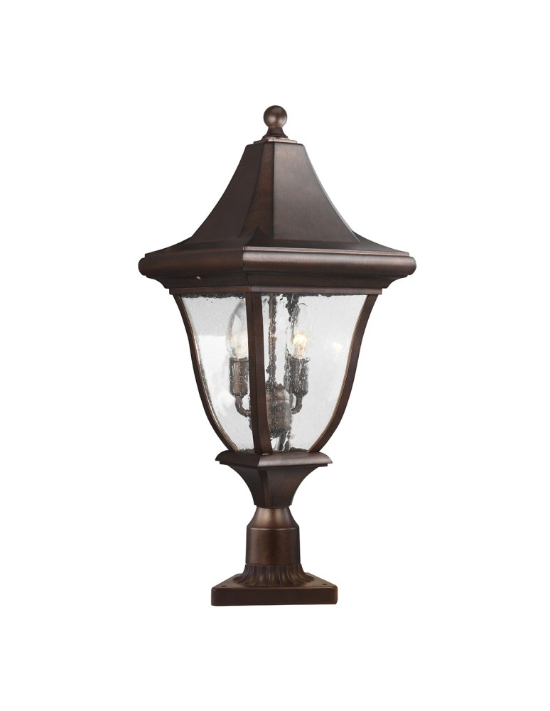 Lampy ogrodowe stojące - Elstead OAKMONT Stojąca Zewnętrzna E14 3x60W IP44 Brązowy FE-OAKMONT3-M - produkt kolory-swiatla.pl 1