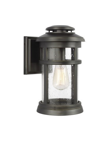 Elstead NEWPORT Kinkiet E27 1x60W IP44 Antyczny Brąz FE-NEWPORT-M-ANBZ