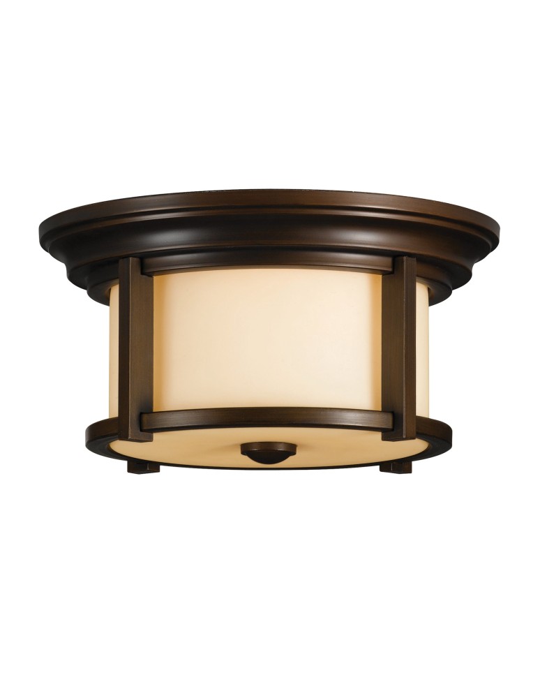 Lampy zewnętrzne sufitowe - Elstead MERRILL Plafon E27 2x60W IP44 Brązowy FE-MERRILL-F - produkt kolory-swiatla.pl 1
