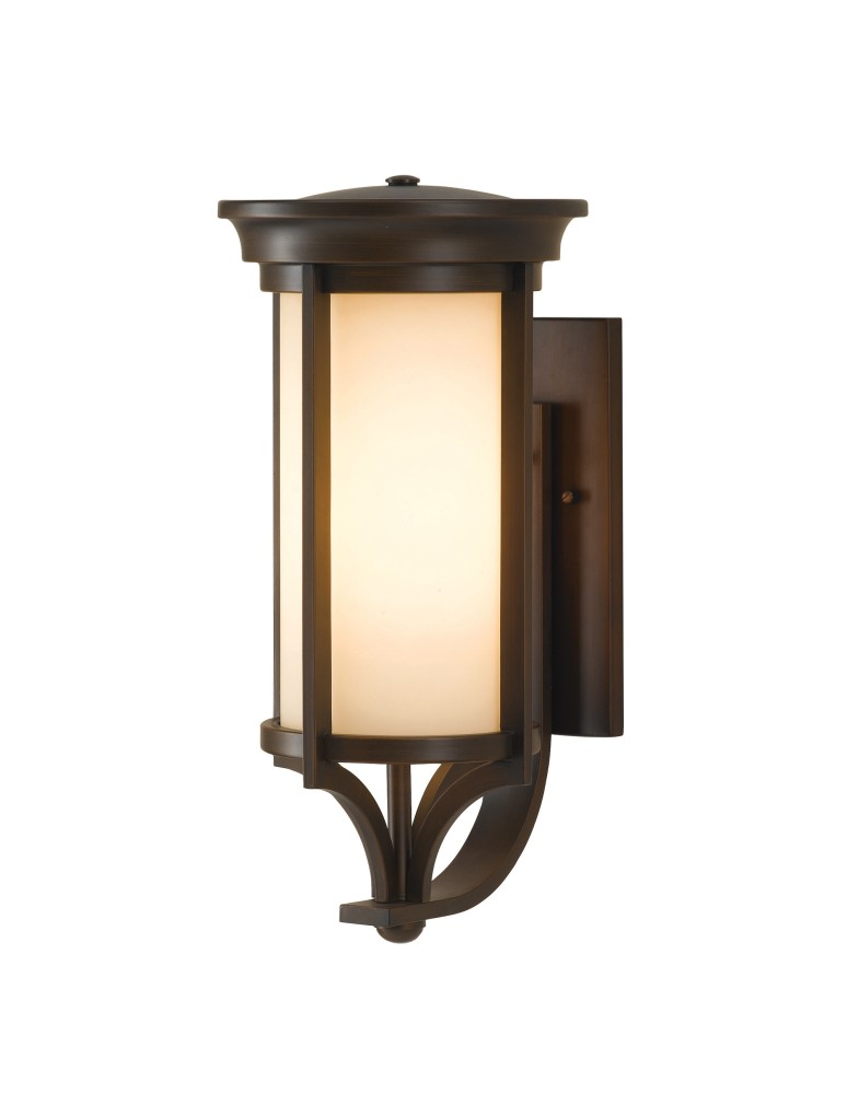 Kinkiety zewnętrzne - Elstead MERRILL Kinkiet E27 1x100W IP44 Brązowy FE-MERRILL1-M - produkt kolory-swiatla.pl 1