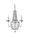 Elstead MALIA Żyrandol E14 3x60W Nikiel FE-MALIA3