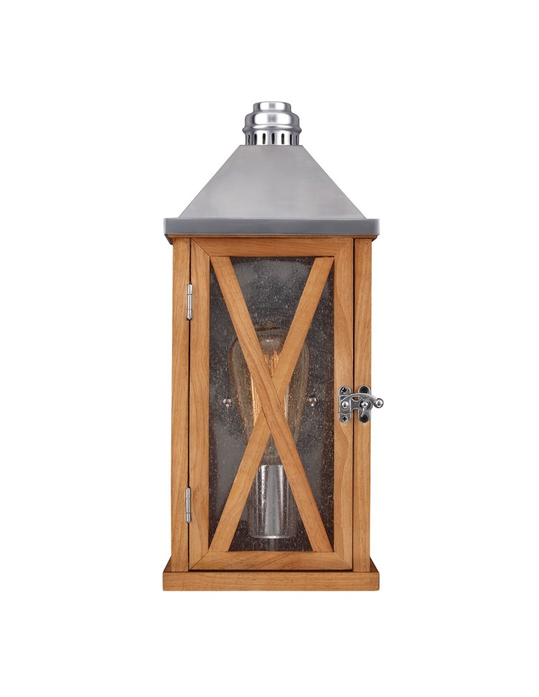 Kinkiety zewnętrzne - Elstead LUMIERE Kinkiet E14 2x60W IP44 Brązowy FE-LUMIERE-S2OAK - produkt kolory-swiatla.pl 1