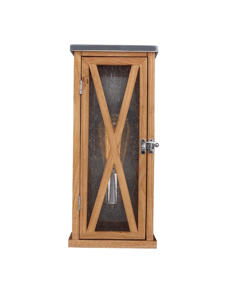 Kinkiety zewnętrzne - Elstead LUMIERE Kinkiet E27 1x100W IP44 Brązowy FE-LUMIERE-S1OAK - produkt kolory-swiatla.pl 1