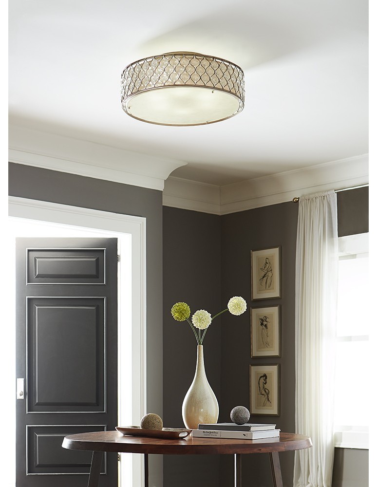 Lampy sufitowe - Elstead LUCIA Plafon E27 6x60W Srebrny FE-LUCIA-6SF-L - product kolory-swiatla.pl 2