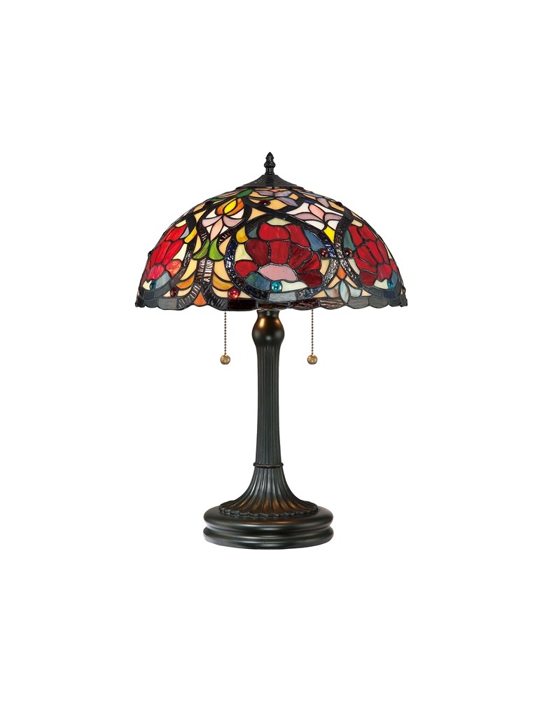 Lampy stołowe klasyczne - Quoizel LARISSA 2x60W E27 QZ/LARISSA/TL Stołowa - produkt kolory-swiatla.pl 1