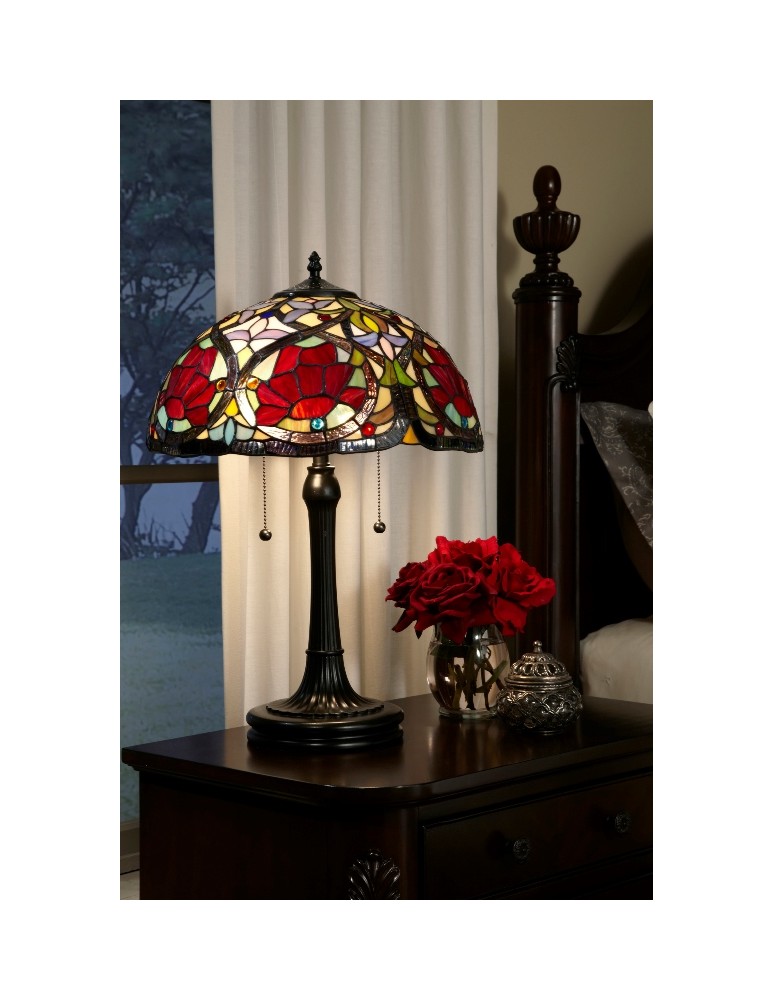 Lampy stołowe klasyczne - Quoizel LARISSA 2x60W E27 QZ/LARISSA/TL Stołowa - product kolory-swiatla.pl 2