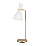 Lampy stołowe do czytania - Elstead JOAN Lampa Stołowa E27 1x60W Biały/Mosiądz FE-JOAN-TL-MW - product 1
