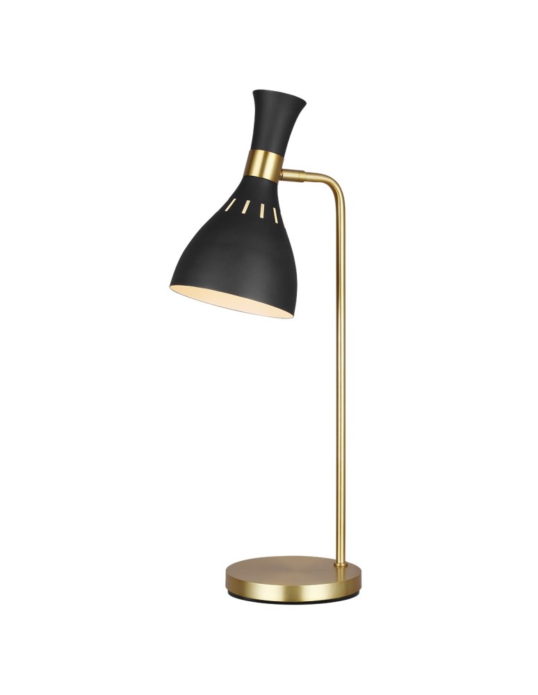 Lampy stołowe do czytania - Elstead JOAN Lampa Stołowa E27 1x60W Czarny/Mosiądz FE-JOAN-TL-MB - produkt kolory-swiatla.pl 1