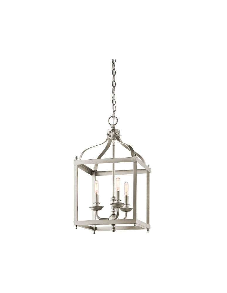 Żyrandole retro - Kichler LARKIN 3x60W E14 KL/LARKIN/P/M NI Wisząca - produkt kolory-swiatla.pl 1