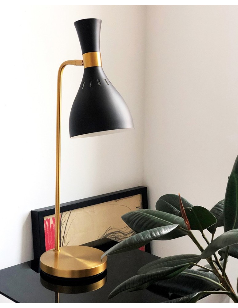 Elstead JOAN Lampa Stołowa E27 1x60W Czarny/Mosiądz FE-JOAN-TL-MB