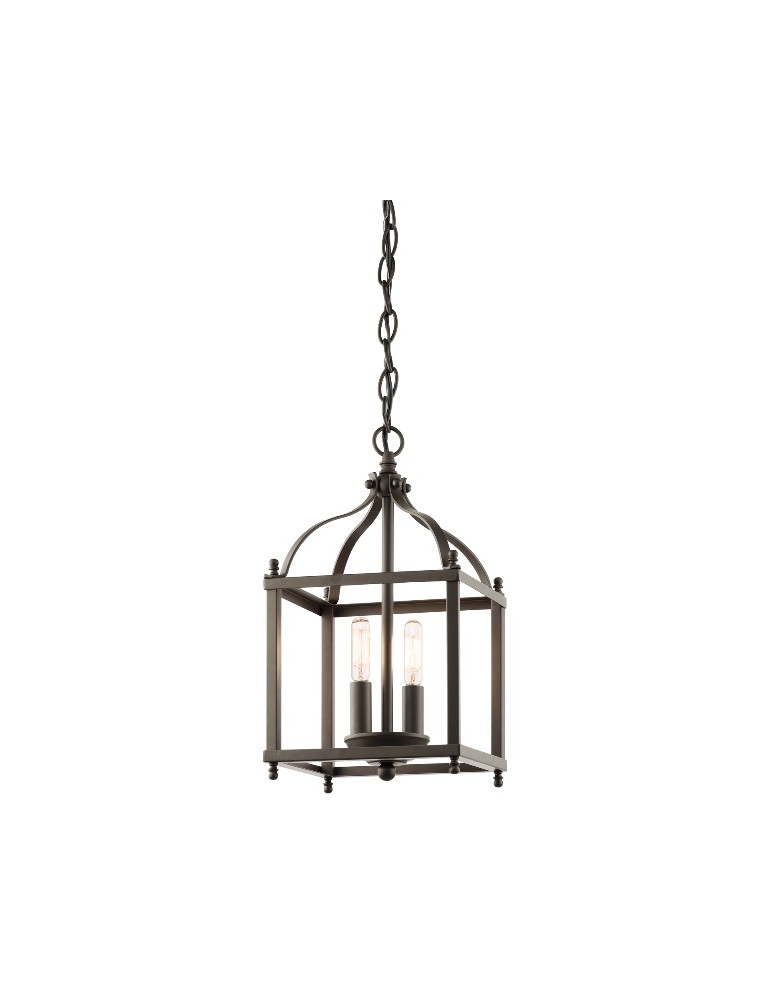 Lampy wiszące - Kichler LARKIN 2x60W E14 KL/LARKIN/P/S OZ Wisząca - produkt kolory-swiatla.pl 1
