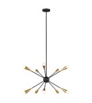 Żyrandole żarówki - Elstead JAX Żyrandol G9 10x3W Czarny FE-JAX10-MB - product 1