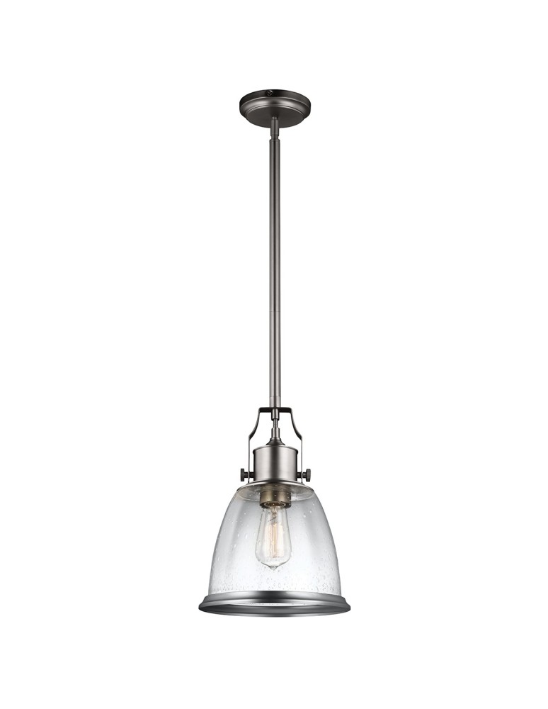 Lampy wiszące - Elstead HOBSON Wisząca E27 1x75W Nikiel FE-HOBSON-P-M-SN - produkt kolory-swiatla.pl 1