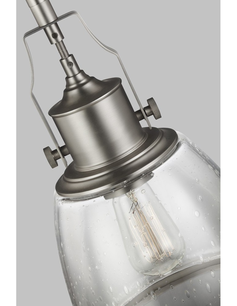 Lampy wiszące - Elstead HOBSON Wisząca E27 1x75W Nikiel FE-HOBSON-P-M-SN - product kolory-swiatla.pl 3