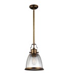 Lampy wiszące - Elstead HOBSON Wisząca E27 1x75W Mosiądz Antyczny FE-HOBSON-P-M-AB - product 1