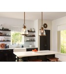 Lampy wiszące - Elstead HOBSON Wisząca E27 1x75W Mosiądz Antyczny FE-HOBSON-P-M-AB - product 2